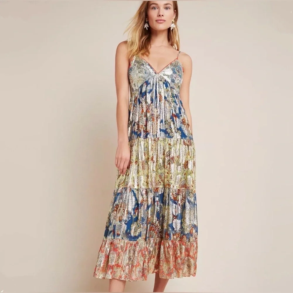 NWT Anthropologie Verb Floral Maxi Dress - Picture 1 of 11